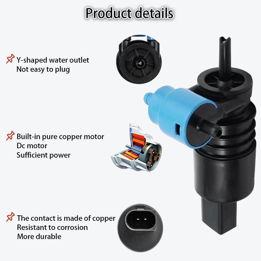 Windshield Wiper Pump Automotive Windshield Washer Pump Replacement, Windshield