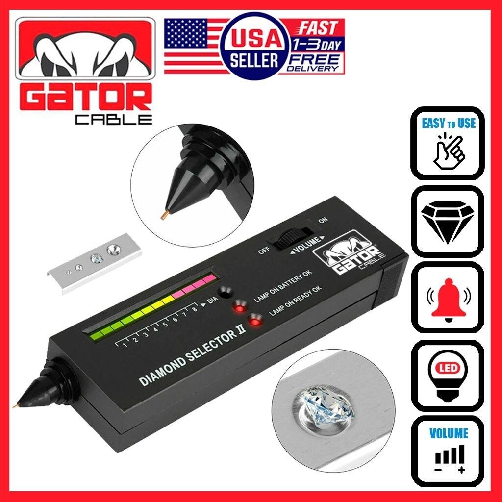 Diamond Gemstone Tester Selector Illuminated Jewelry Testing Tool Pen Portable