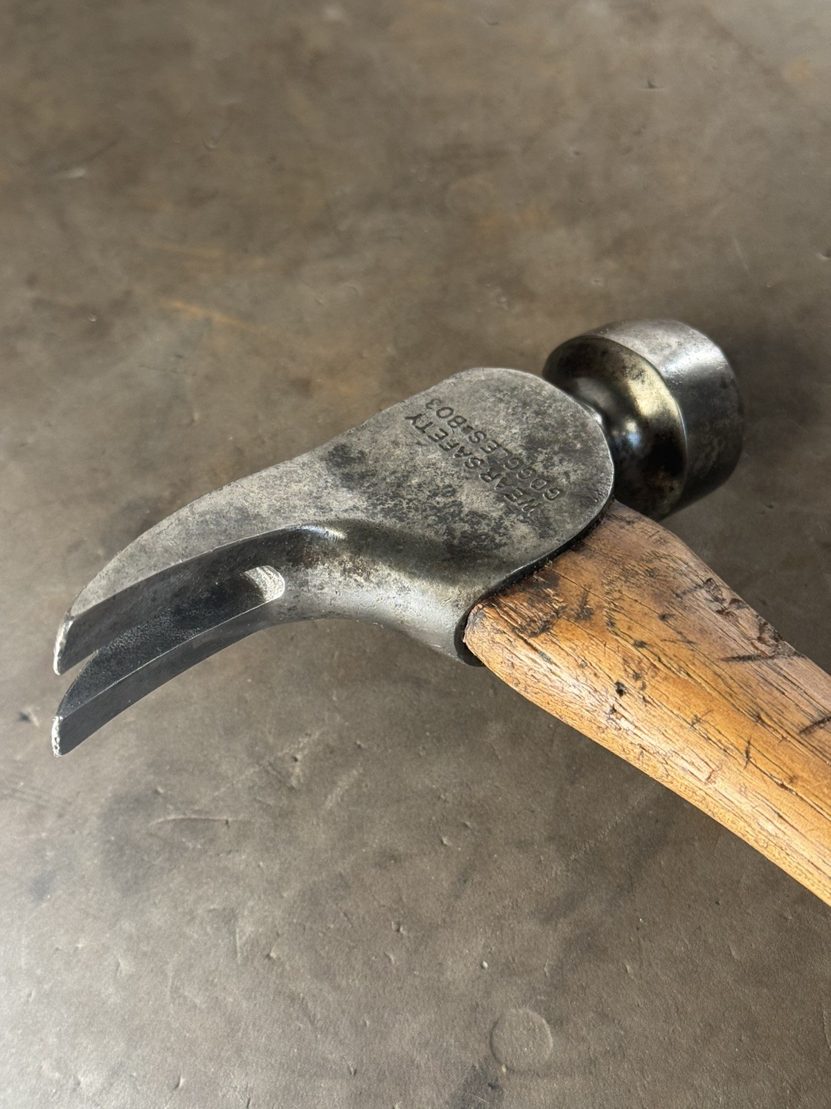 Beautiful Dalluge 21 Straight Claw Hammer Original Handle California Framer