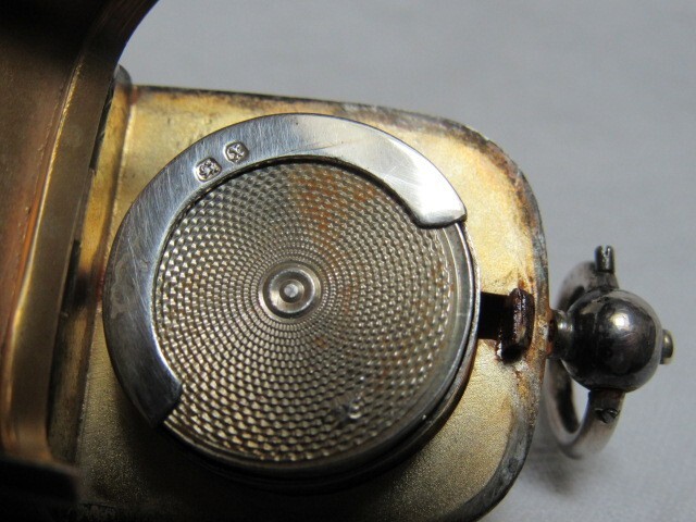 Antique English Sterling Match Safe & Coin Holder