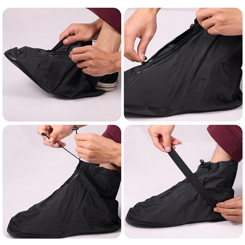 Anti-slip Rubber Shoe Covers Reusable Rain Snow Boot Waterproof Shoes Protector