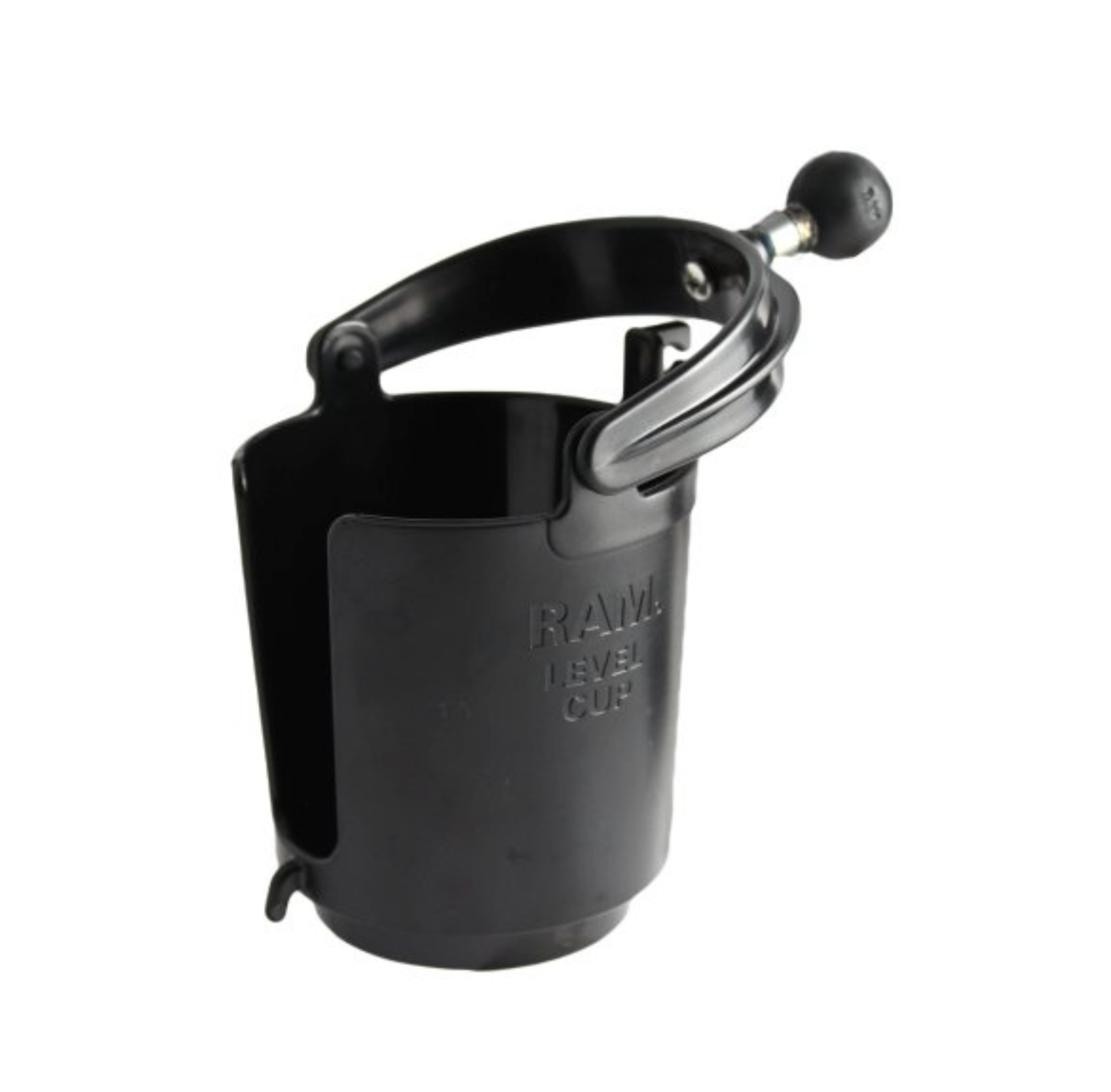RAM Mount Self Leveling Cup Holder with 1 inch Ball RAMB132B-WH1