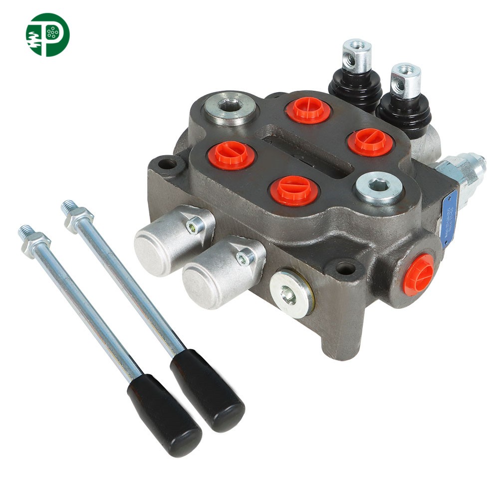 2 Spool 25GPM Hydraulic Directional Control Valve BSPP Tractor Loader US
