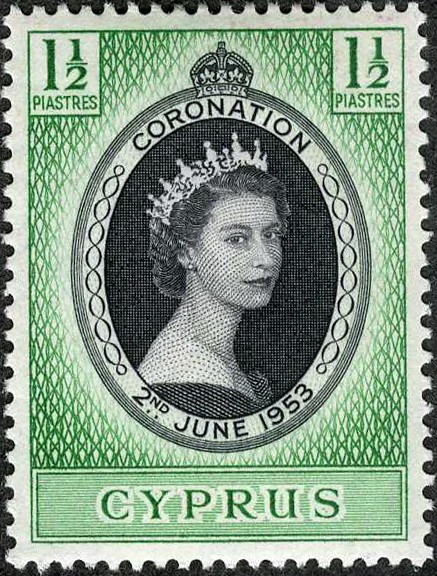 Cyprus 1953 Coronation Queen Elizabeth MH (SC# 167)