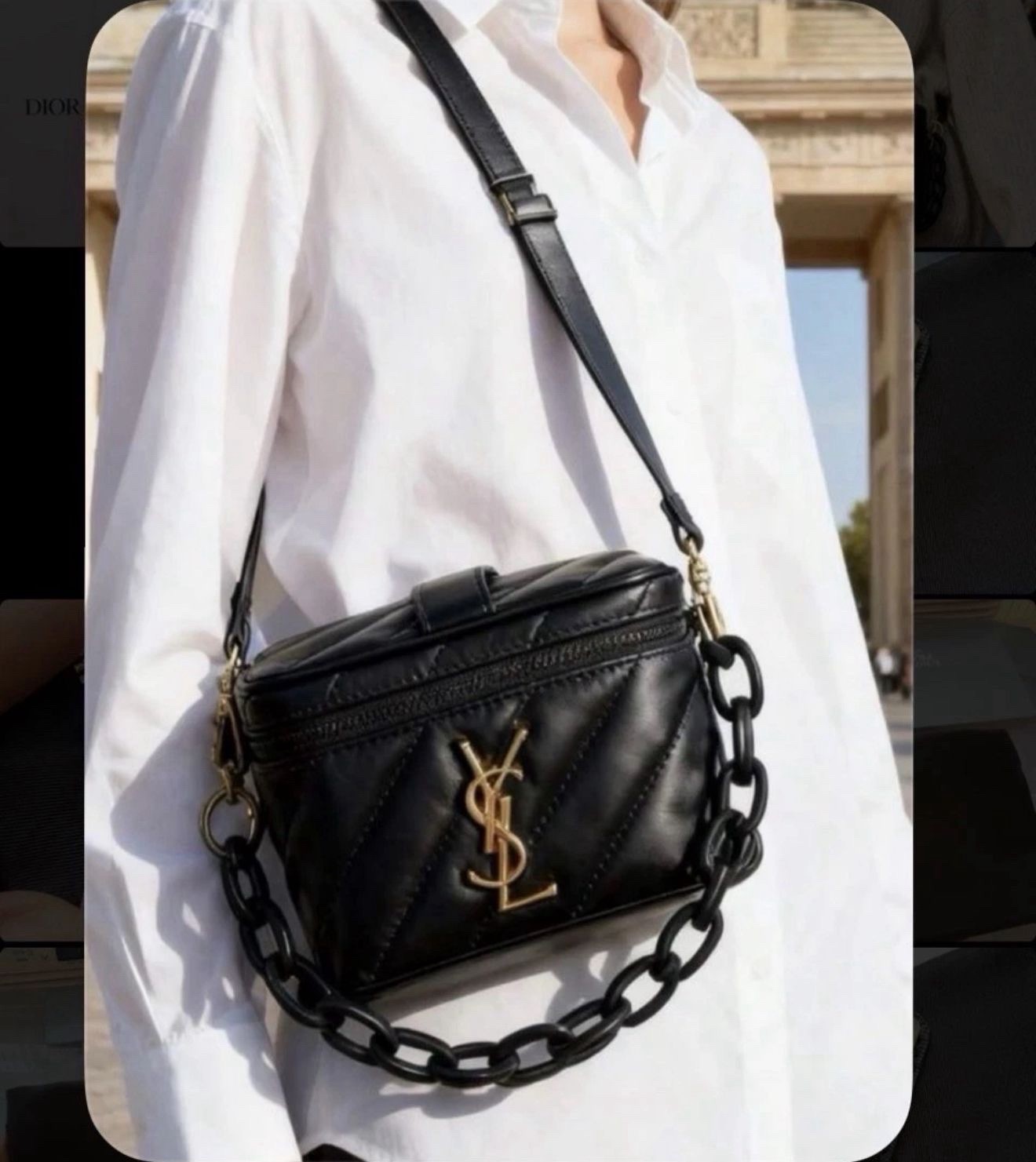 GWP VIP 𝖸𝗏𝖾𝗌𝖲𝖺𝗂𝗇𝗍𝖫𝖺 Converted YSLBeauty Vanity Case Black Purse Bag