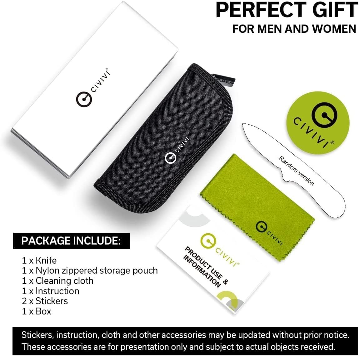 CIVIVI Mini Praxis D2 Folding Knife G10 EDC Camping