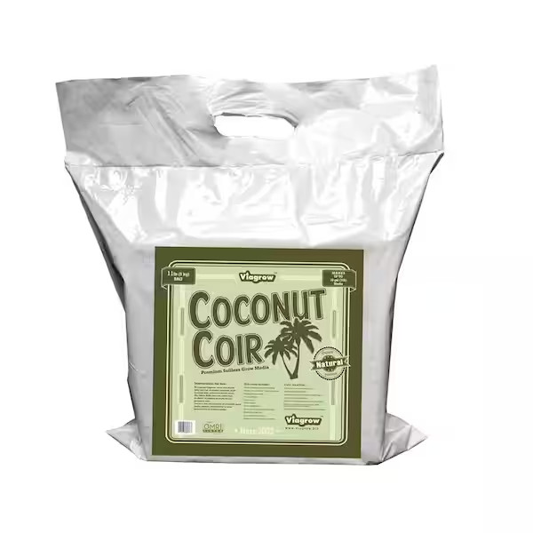 NEW 100% Coconut Coir Block of Soilless Media 11 Lb. (5KG) Retail Nutrients