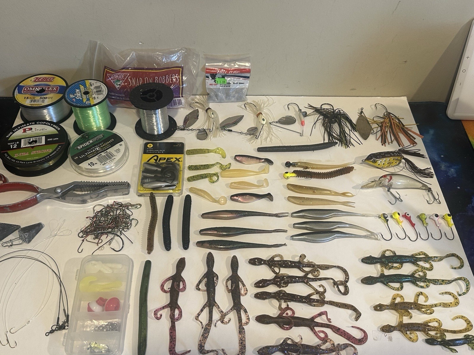 Fishing Lures, Tackle Box And Accessories Lot