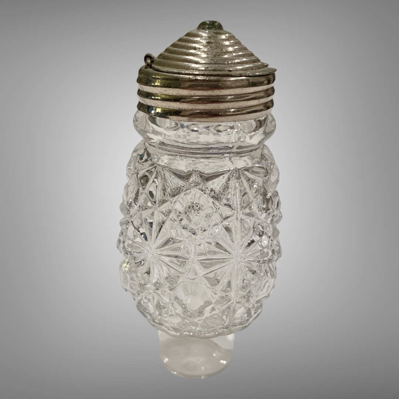 1860s Belmont Co. EAPG Pattern Glass Condiment Cruets (2) And Castor Set