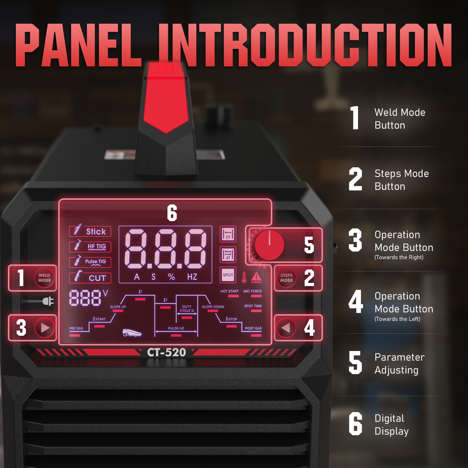 5-in-1 200A TIG/Stick & 50A Plasma Cutter, HF TIG/Pulse/Spot, Dual Voltage