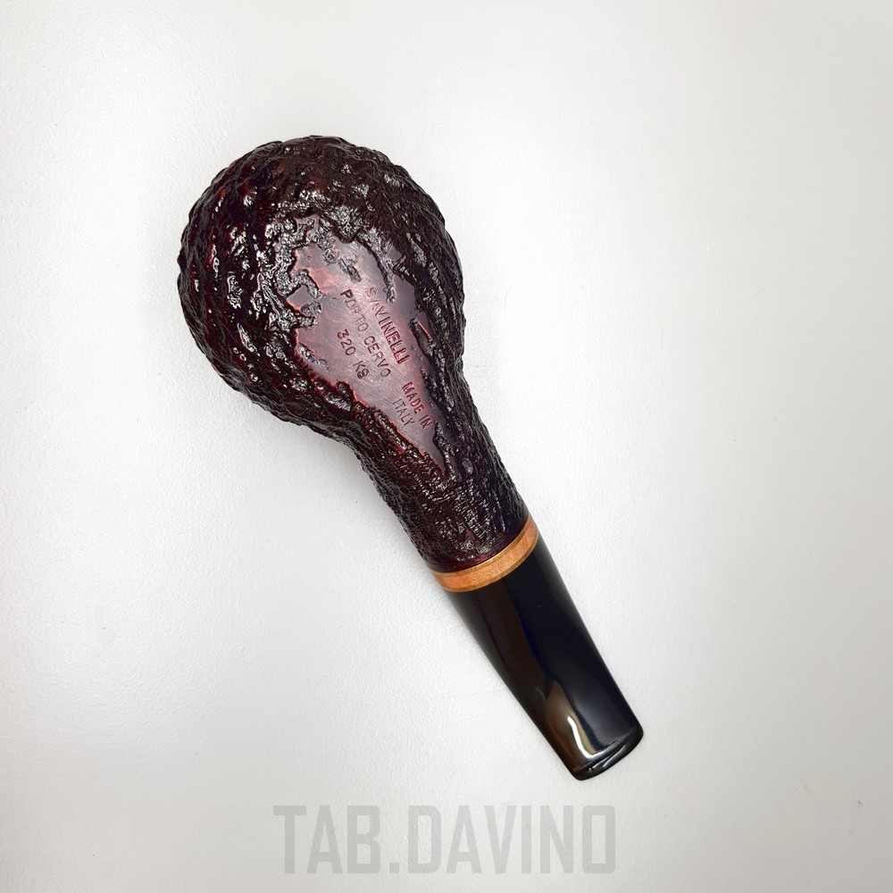 Savinelli Porto Cervo Zigrinata 320 9Mm Made In Italy