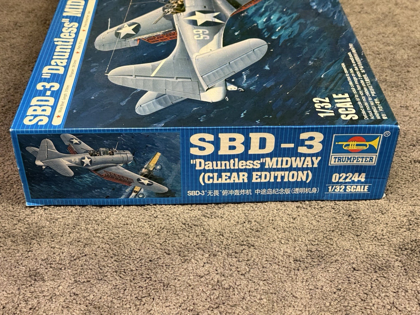 Trumpeter 1/32 SBD-3 “Dauntless” Midway Clear Edition New Sealed Parts