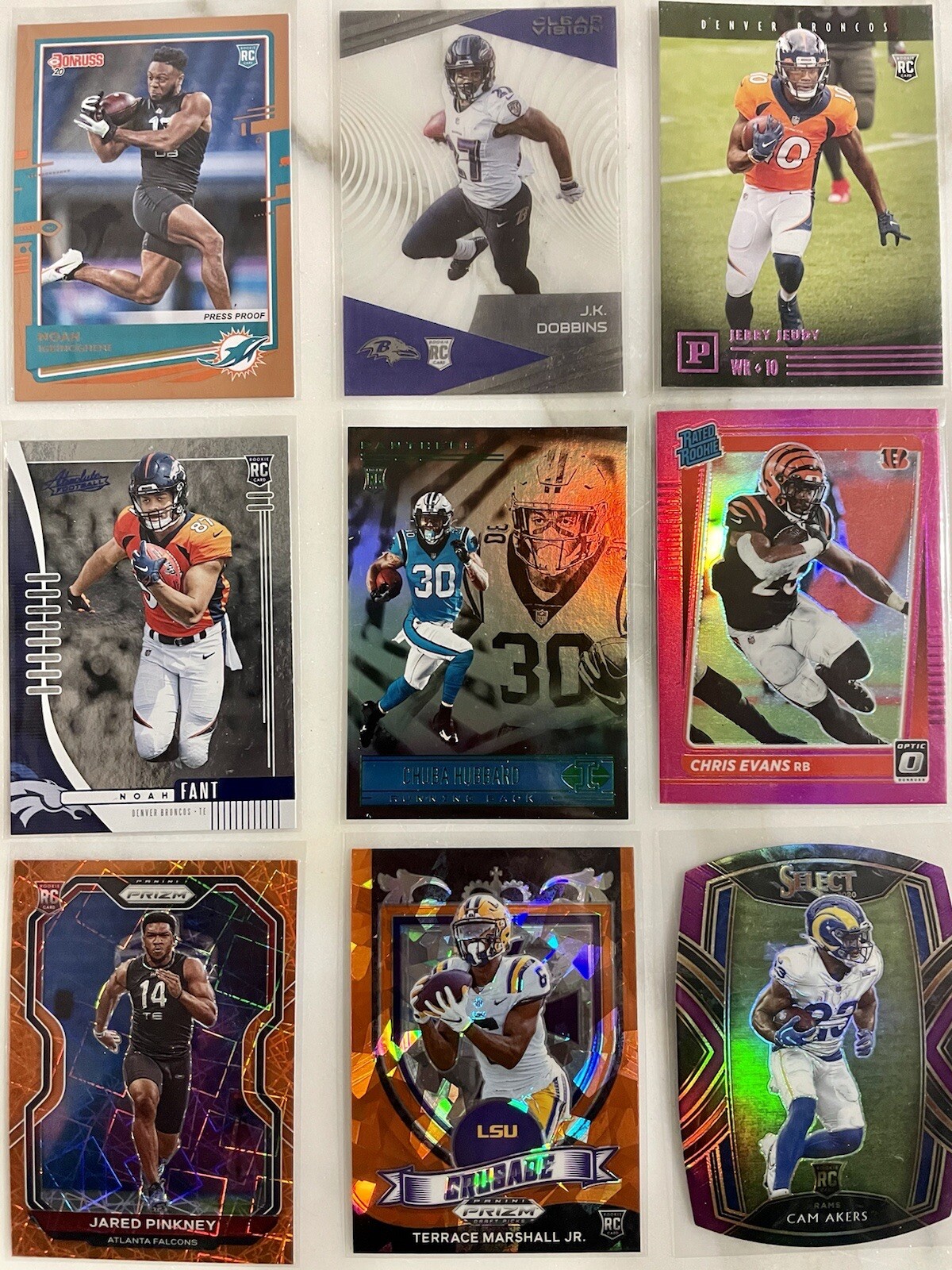 NFL Hot Packs🔥TRUE 1/1 GUARANTEED! 5 Hits/10 RCs/5 Stars! BEST RE-PACK ON EBAY!