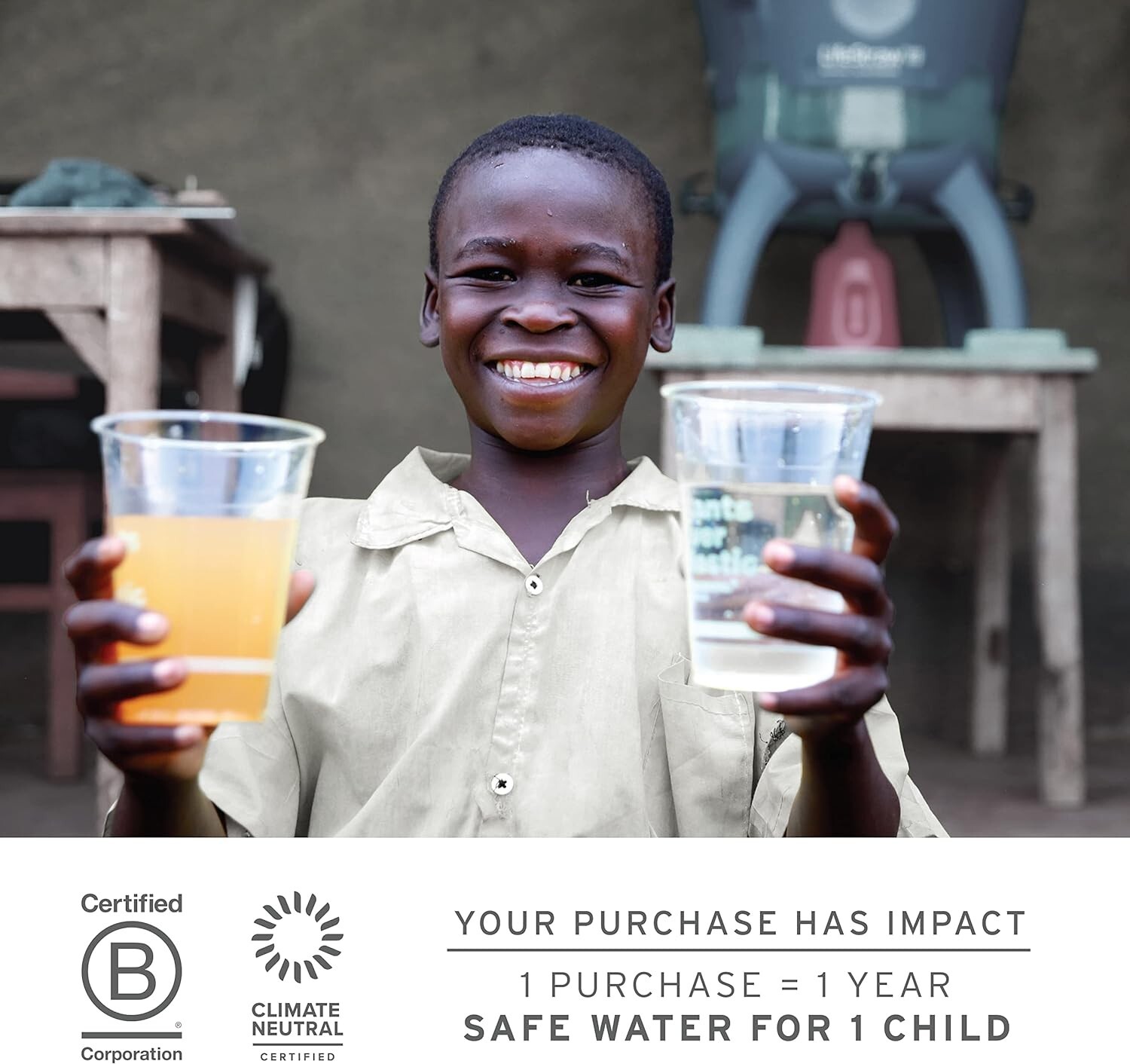 LifeStraw Personal Water Filter for Hiking Camping Travel Emergency Vestergaard