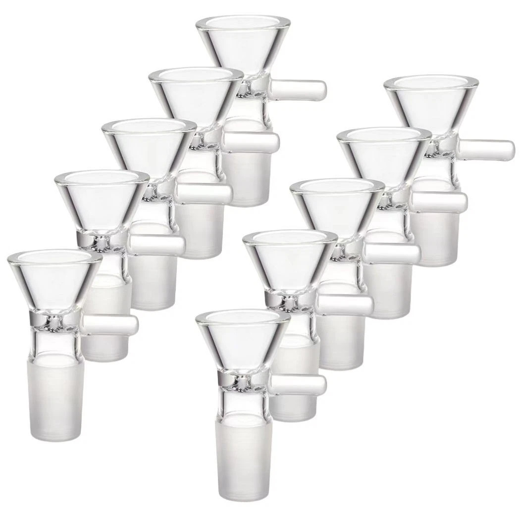 (10 PACK) 14MM Male Glass Bowl For Water Tobacco Pipe Bong Replacement Head -USA