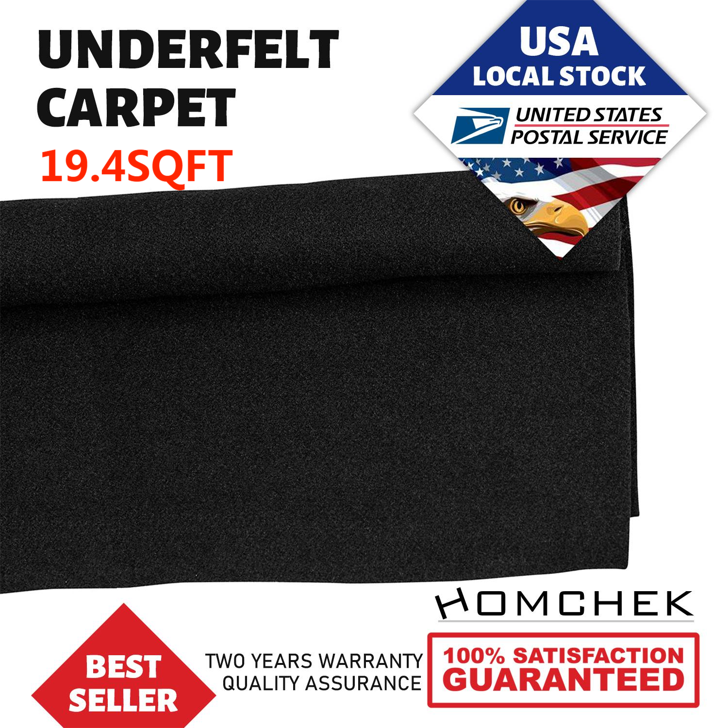 71"×40" Car Woofer Speaker Box Black Carpet Audio Wrap Trunk Liner Upholstery