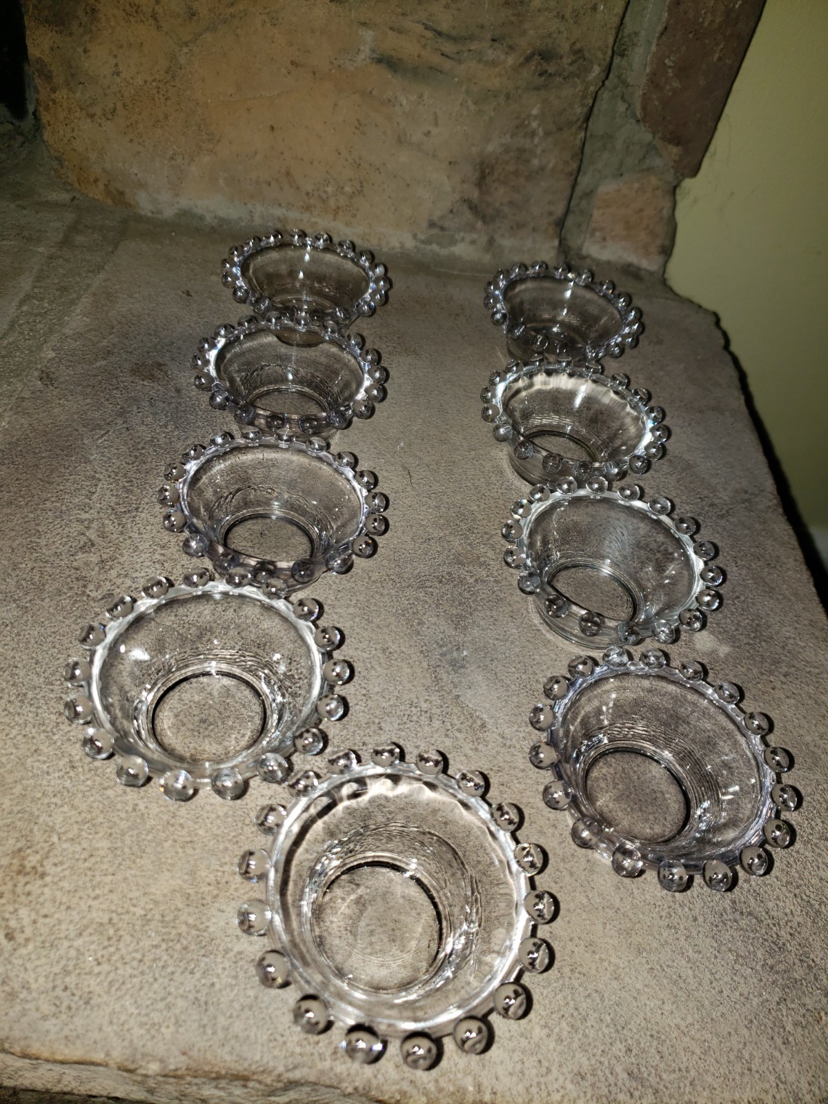 Imperial Glass Small 3" Candlewick Clear Glass open sale cellar c1940's