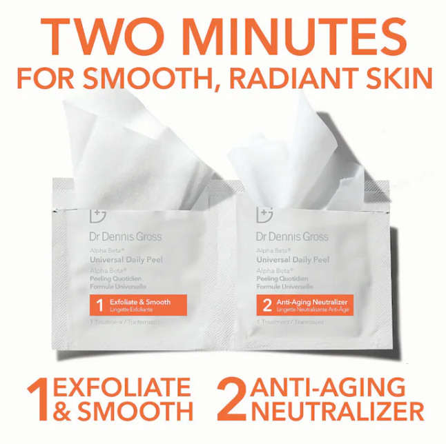 NIB 100%AuthenticDr. Dennis Gross Skincare Mini Alpha Universal Daily Peel Pads