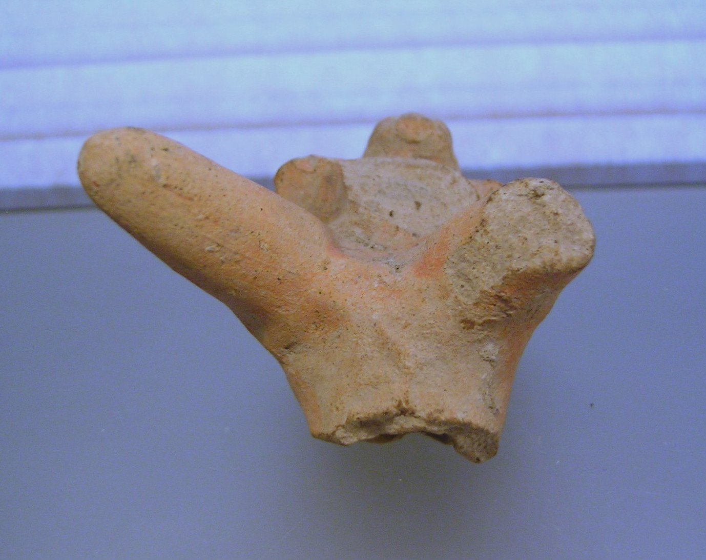 Pre Columbian Mayan Jaguar Pottery Fragment