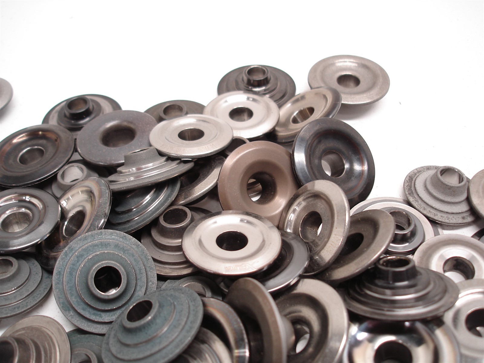 BULK 170 pcs NASCAR TITANIUM VALVE SPRING RETAINERS MINI TOP LOCK DEL WEST ASST