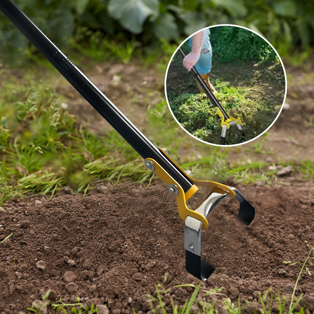 47" 59" 79" Adjustable Hoe Garden Tool Weeding Loop Stirrup Hoe Long Handle