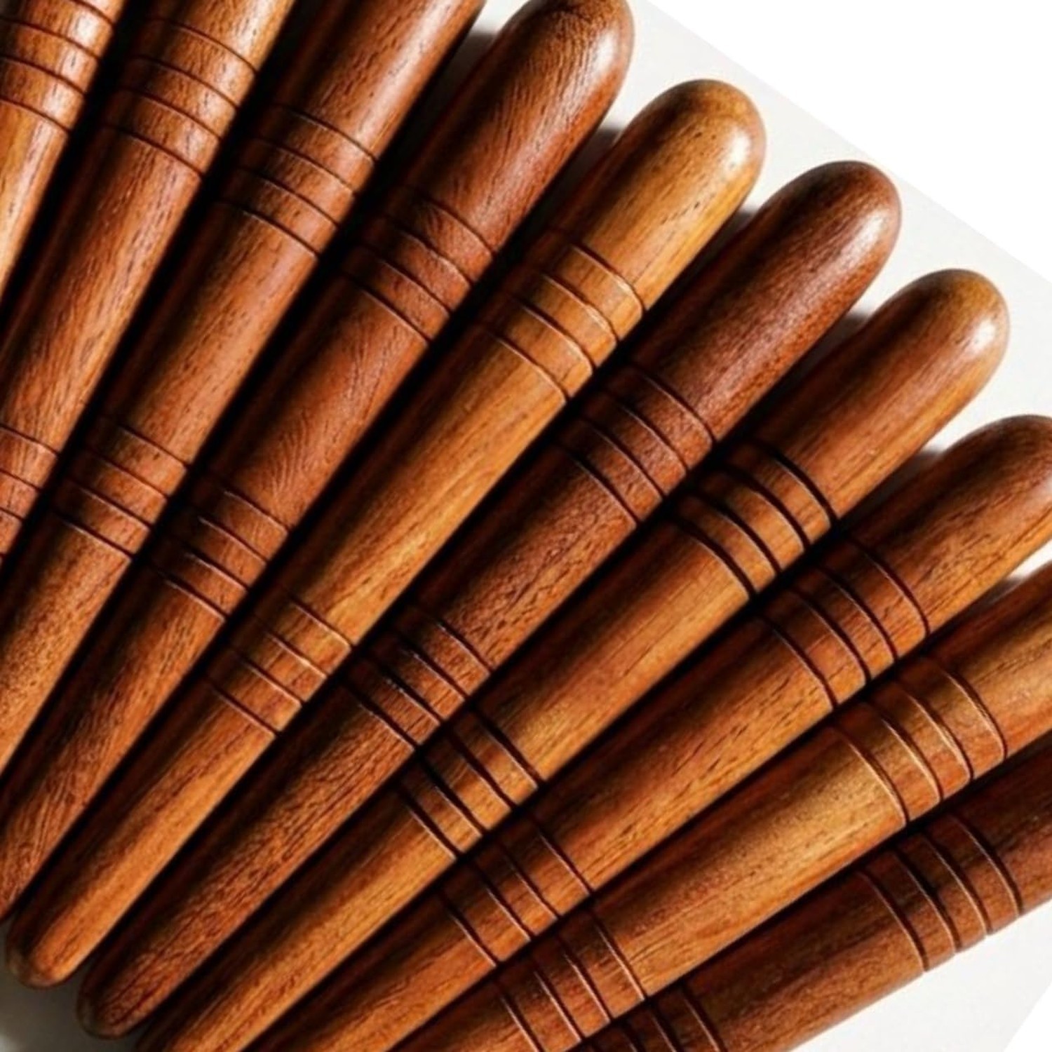 Lungcha Thai Traditional Wooden for Foot Massage Stick Tool Reflexology (Set ...