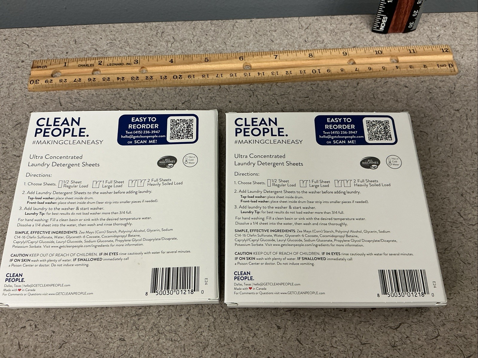 2x Clean People Laundry Detergent Sheets Plant-Based 32 Loads. 62 Loads Total $