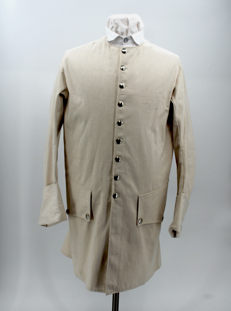 Colonial Period Osnaburg Sleeved Waistcoat - Size 42