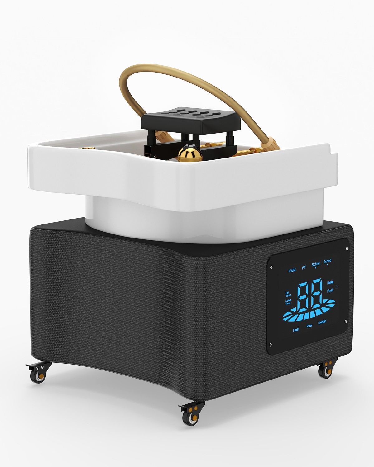 Head Spa Shampoo Bowl Water Cycle LED Light Therapy Scalp Care