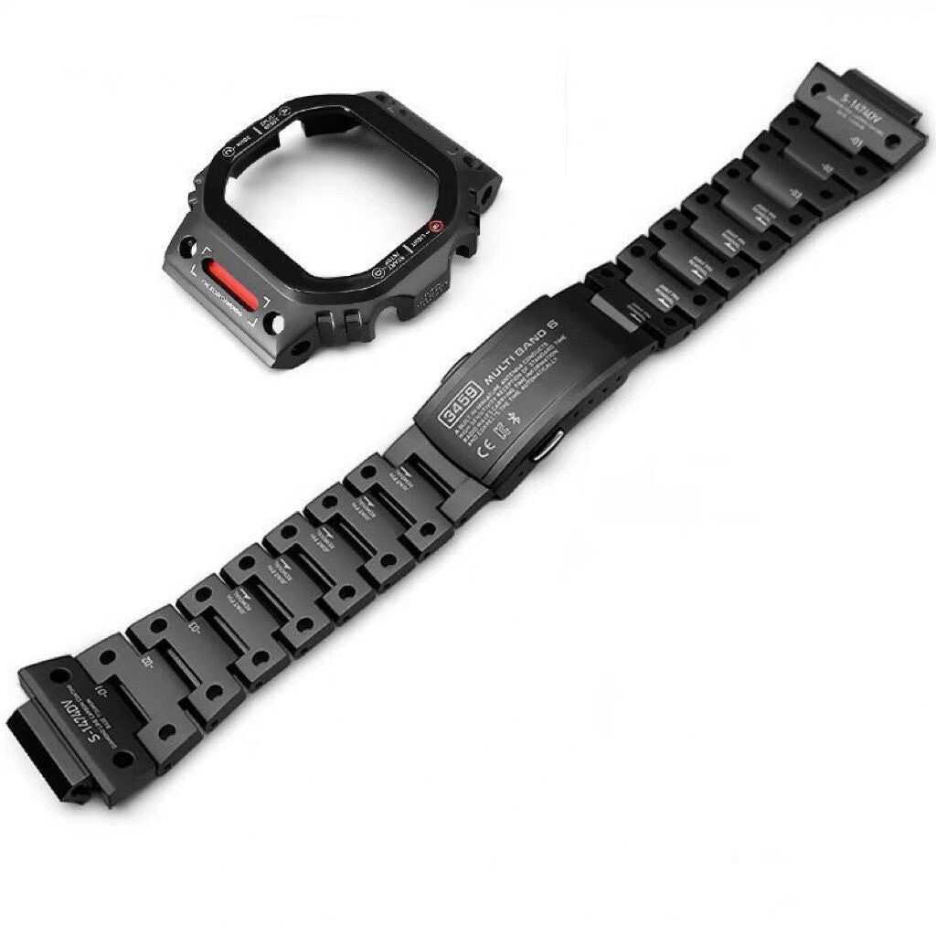 Metal Case Cover For Casio G-SHOCK DW5600 GWM5610 Bezel Kit Watch Bnad Strap