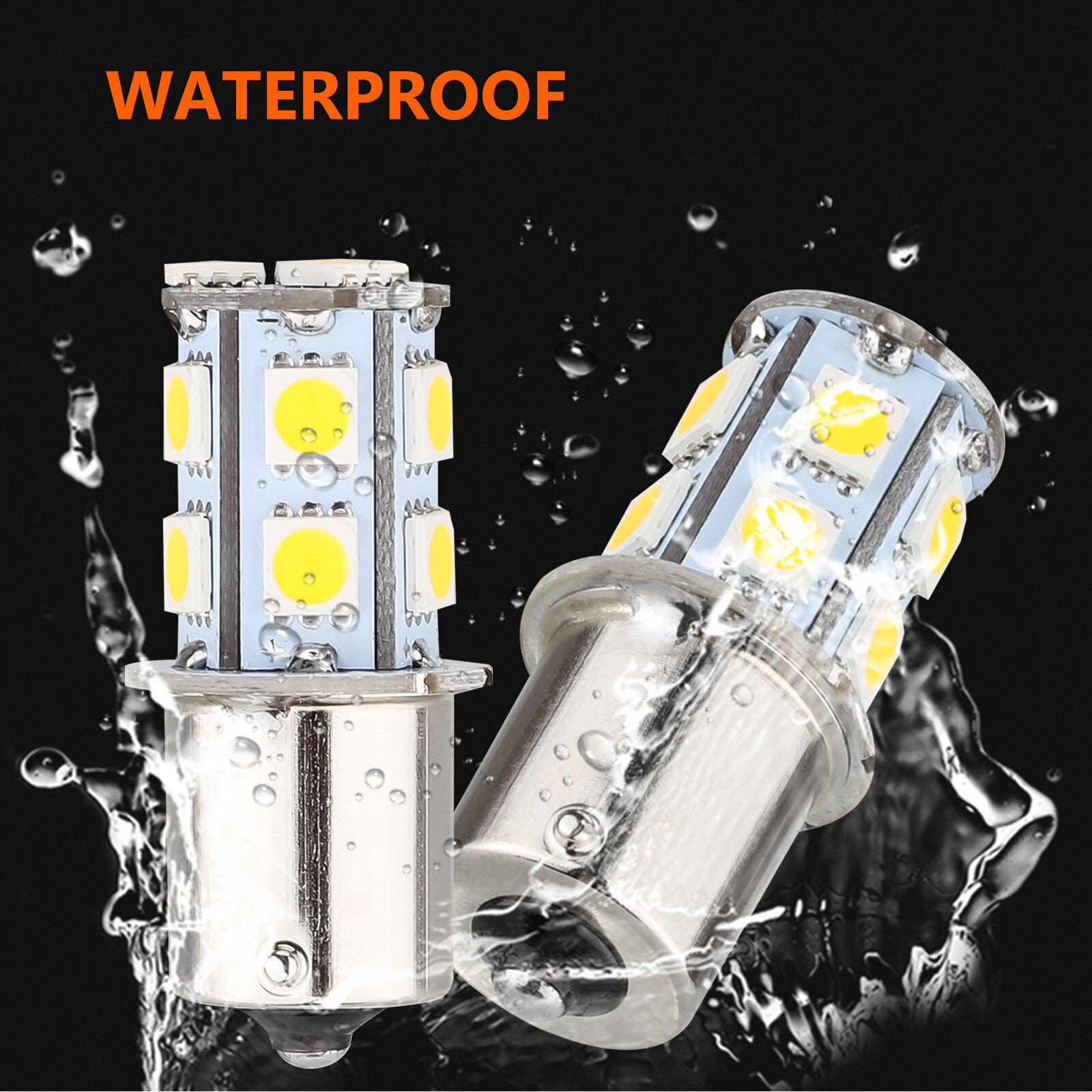 20x Warm White 1156 1141 13-SMD LED RV Camper Trailer Interior Light Bulb Bright