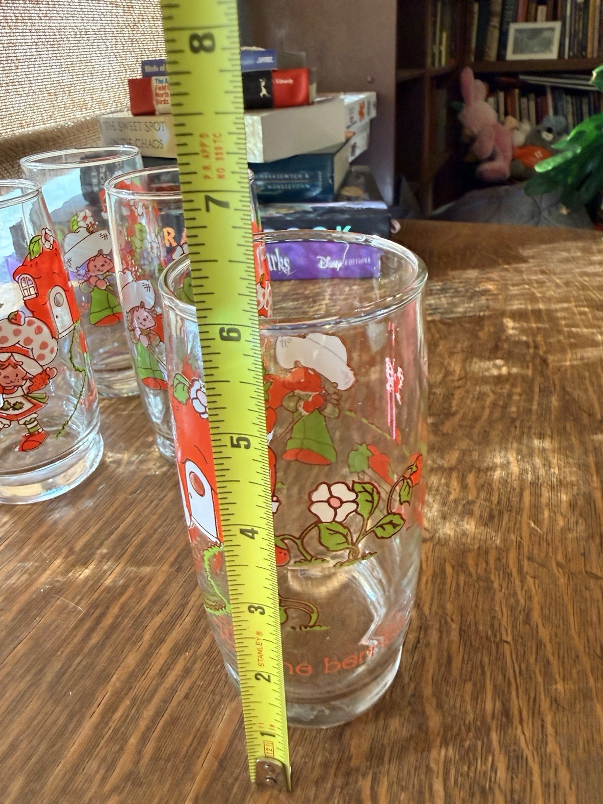 Set of 6 Vintage STRAWBERRY SHORTCAKE American Greetings 16oz Tumblers Glasses