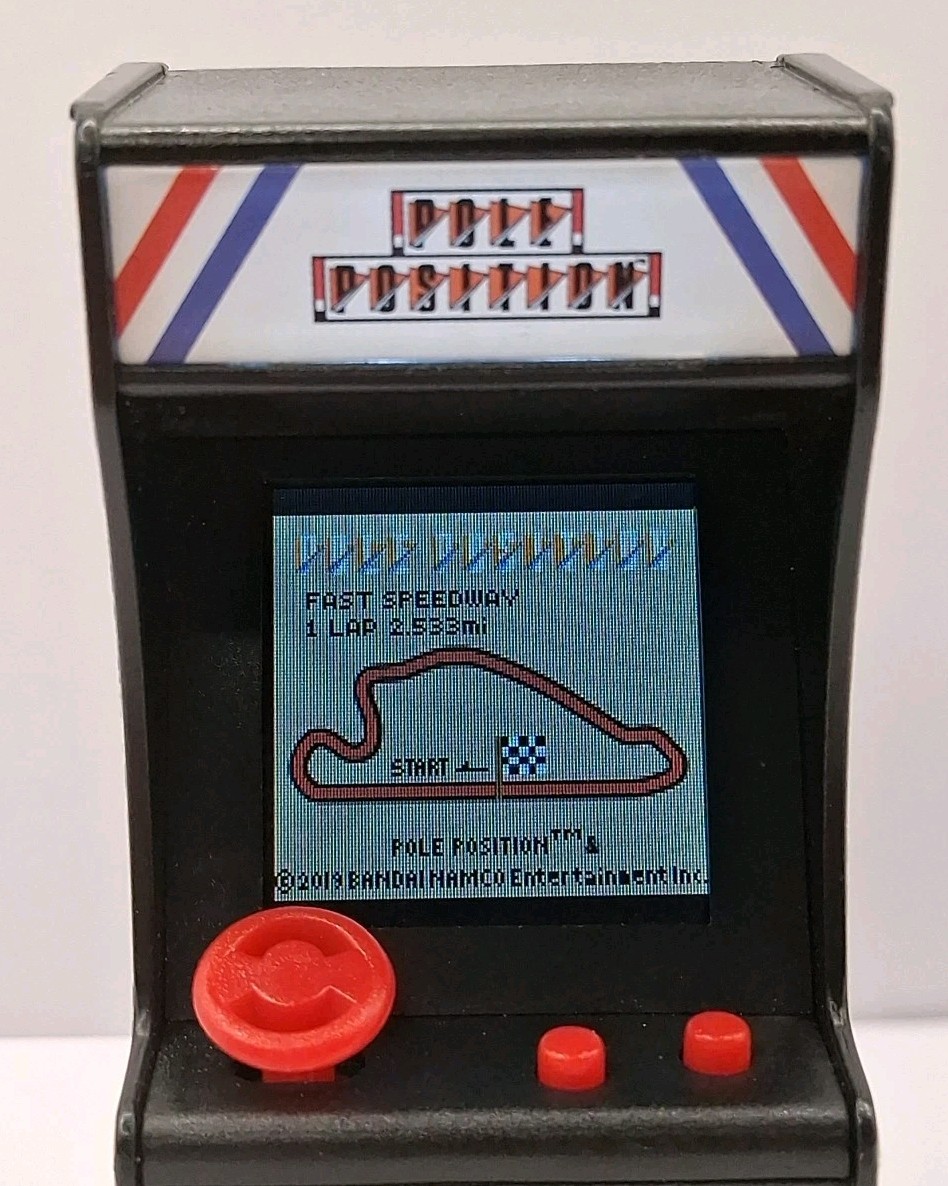 2019 Super Impulse Micro Arcade Pole Position Keychain Tested/Works
