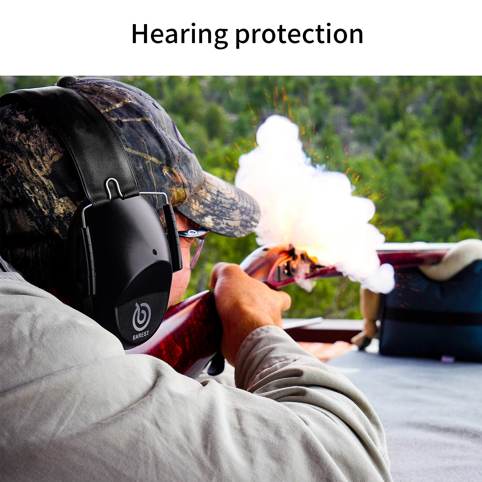 Adult Protection Ear Muffs Hearing Noise Reduction For Gun Shooting Safe Range
