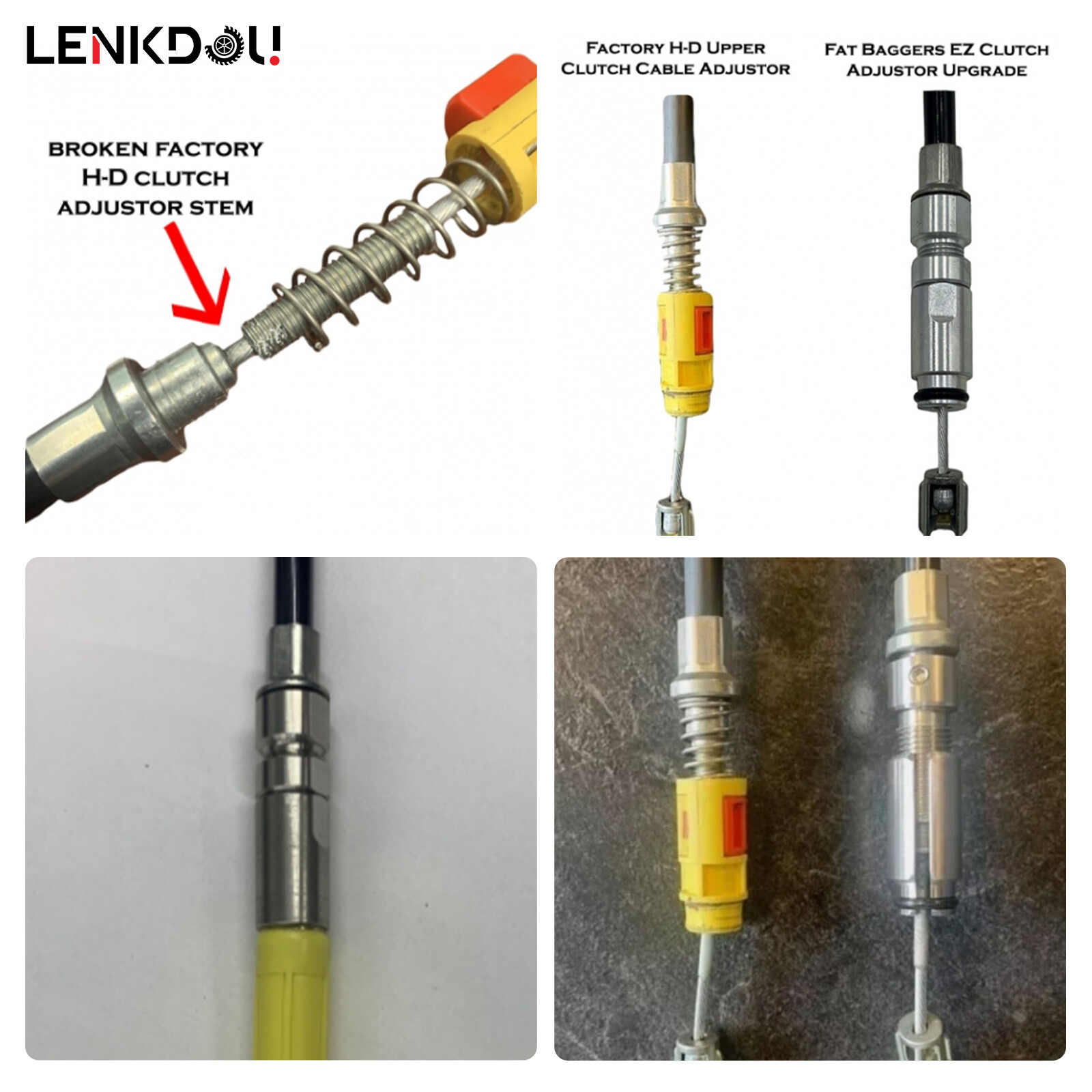 Steel 10mm Clutch Adjuster Upgrade Kit For Harley Softail Touring 2018+