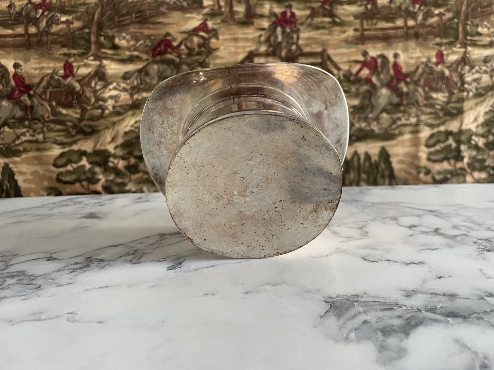 RARE RALPH LAUREN SILVERPLATE BALMORAL FINLEY TOP HAT NUT BOWL TRAY DECANTER