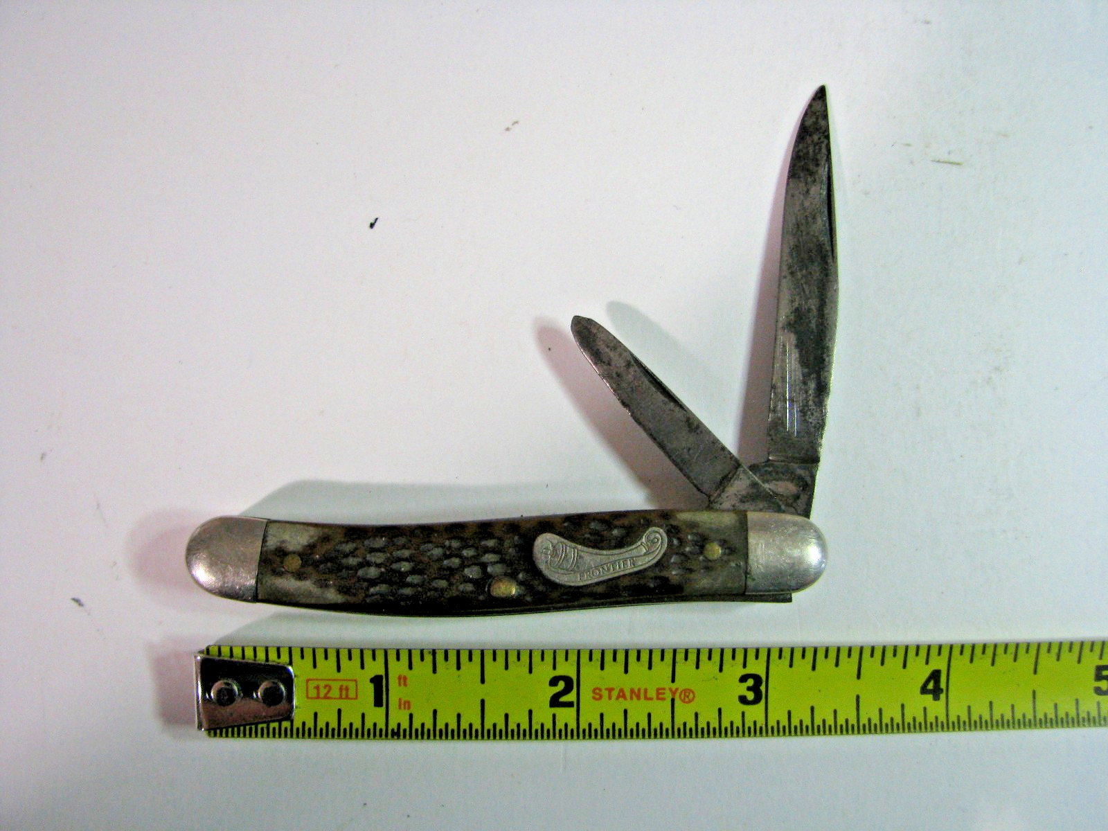 Vintage Imperieal Frontier 4221 Trapper Folding Pocket Knife USA