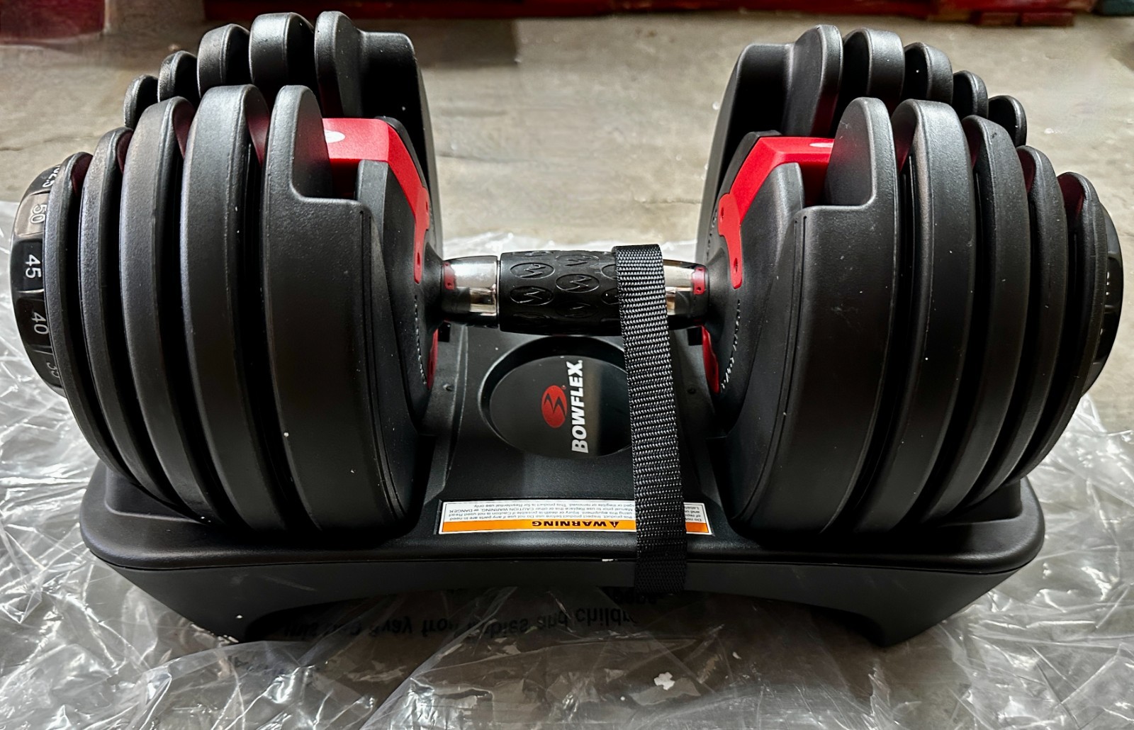 x1 Bowflex Selectech 552 Adjustable Single Dumbbell 5 - 52lbs READ