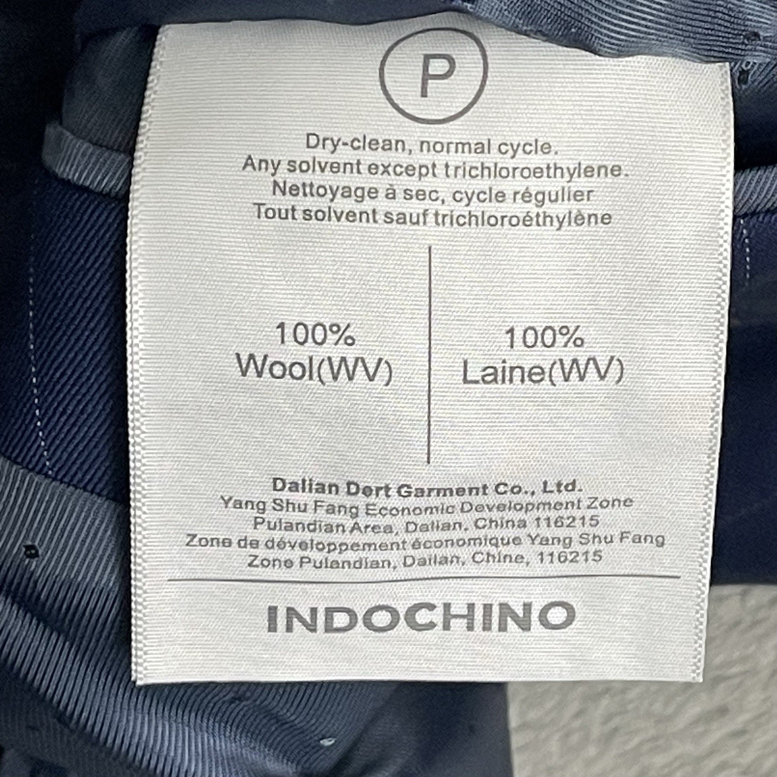 INDOCHINO Yaletown Mens Blazer Sport Coat Jacket Wool 52 Navy Stripe NWT