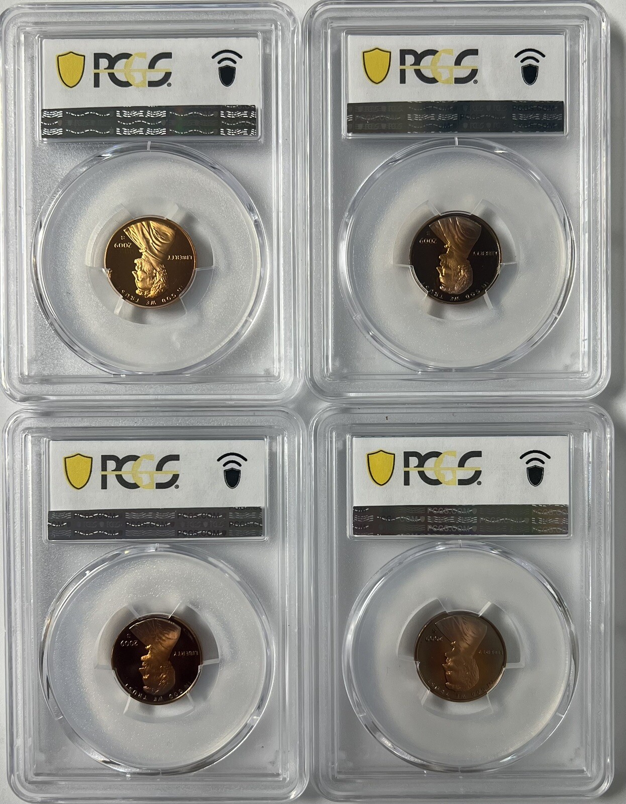 2009 S Lincoln Cent Proof 4 Coin US Mint Bicentennial Set PCGS PR69RD DCAM