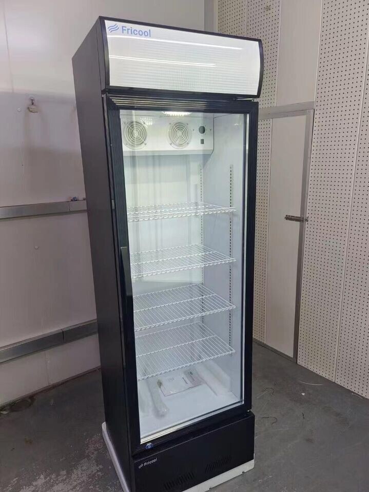 Fricool 23" Single Glass Door Merchandiser Refrigerator Beverage Cooler NEW