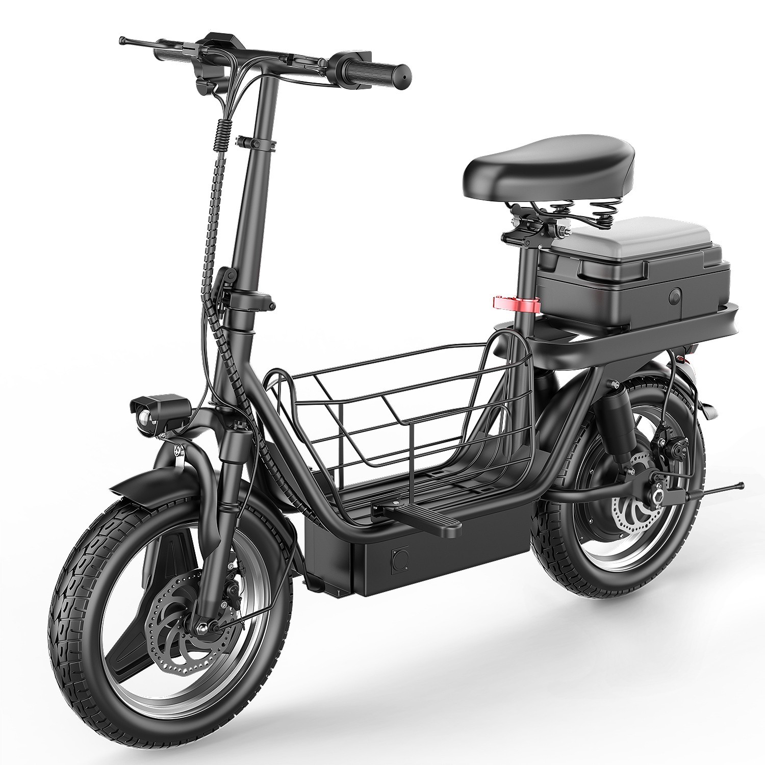Electric Scooter Adults 30 MPH 43 Miles Range 14'' 1500W E-Scooter with Seat US