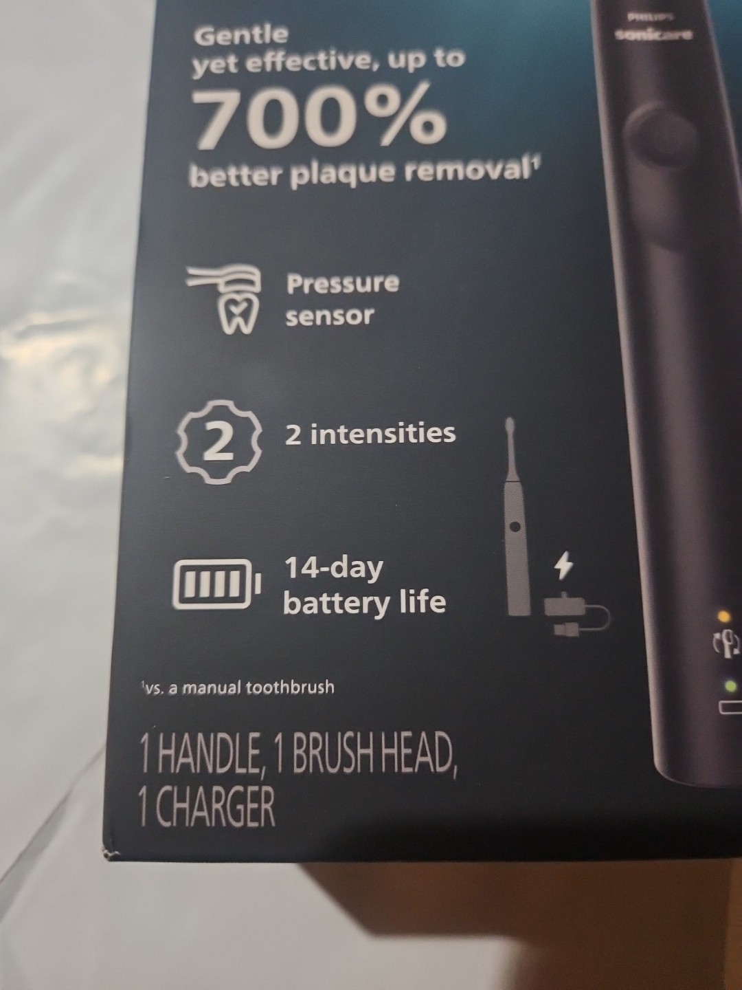 NEW Philips Sonicare 4100 Rechargeable Electric Toothbrush BLACK