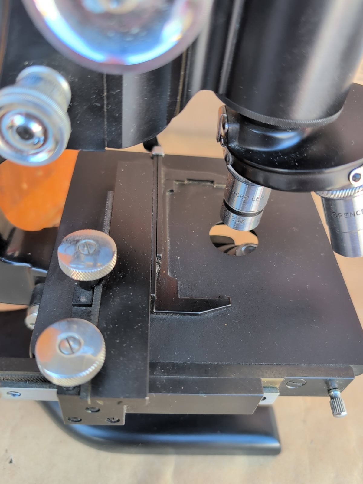 Vintage Spencer Microscope With Wooden Case No Key Buffalo USA