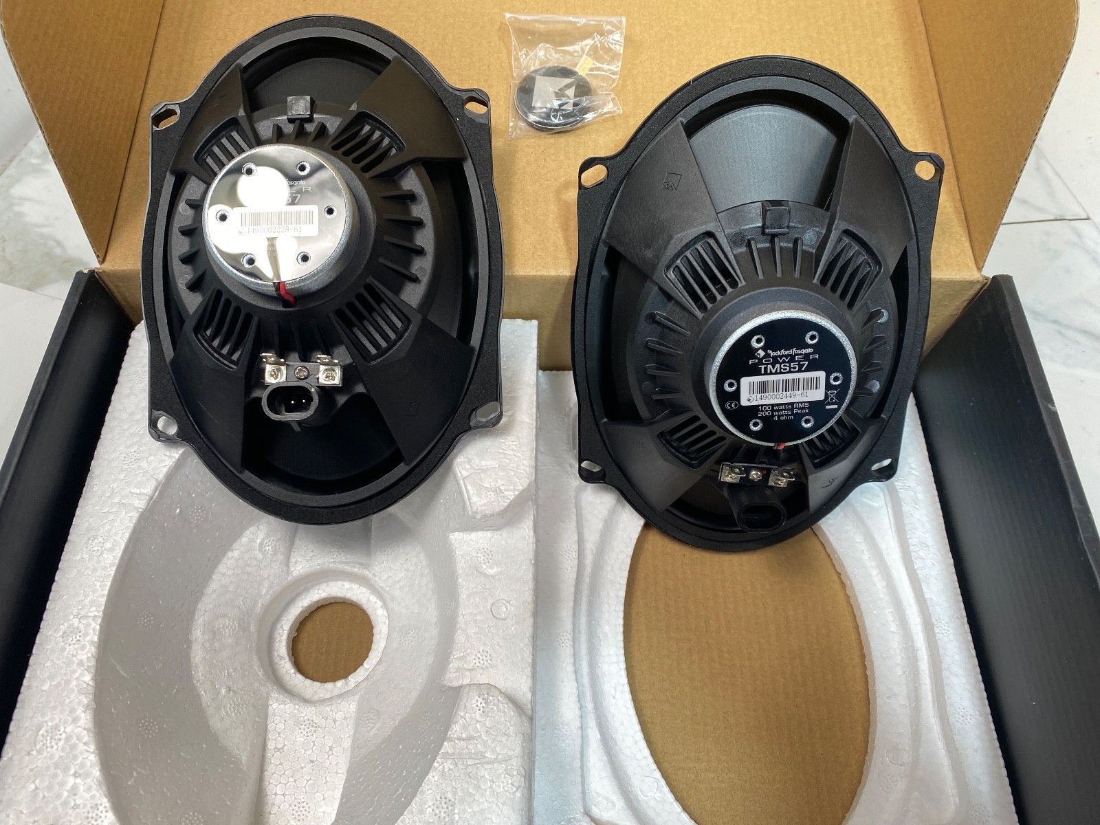 Rockford Fosgate 5x7” Harley Davidson CVO Touring Saddlebag Speakers Bagger