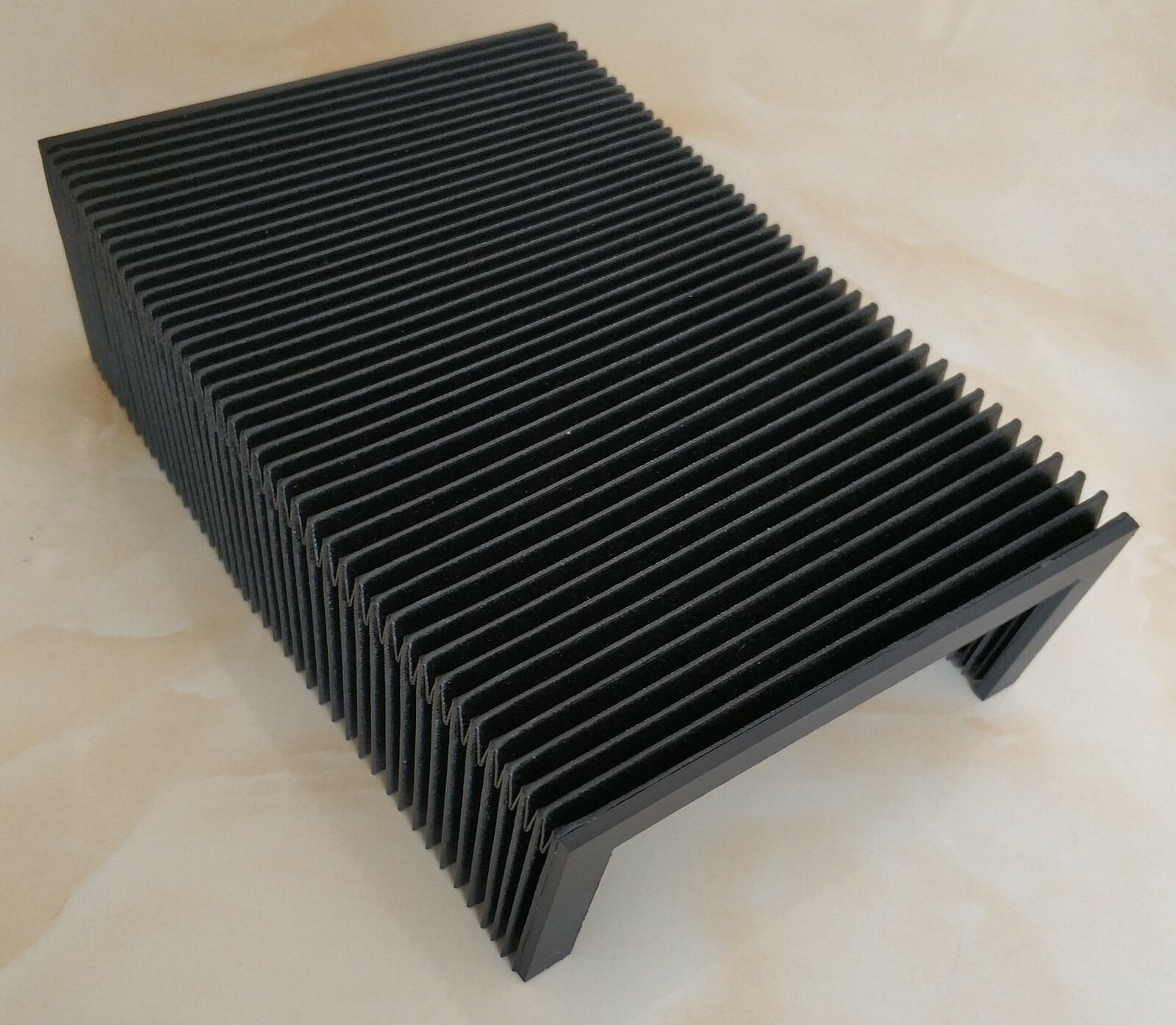 CNC machine way covers, width 394mm x height 77mm x Lmax 450mm