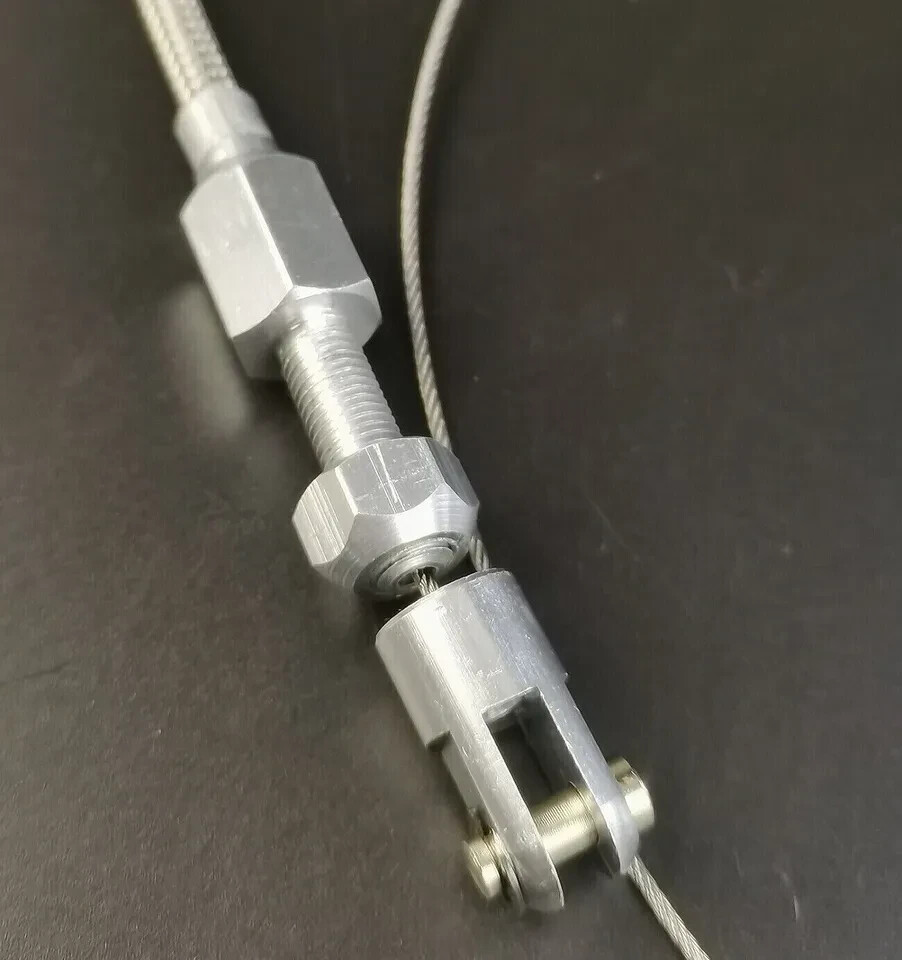 Street Rod Floor Mount Gas Pedal w/36" Throttle Cable & Bracket Spring Set