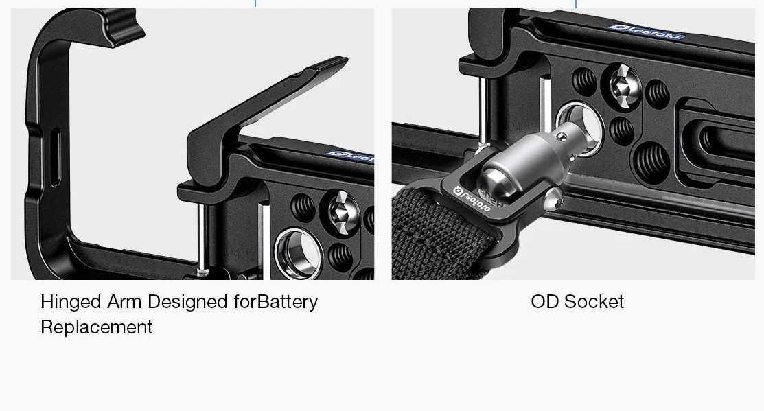 Leofoto LPS-FX2 L Plate for Sony FX2 Camera | Arca Compatible