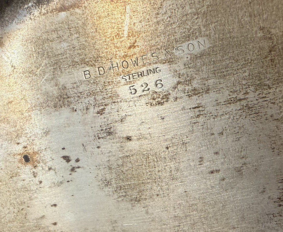 Vintage B.D. Howes & Son Sterling silver candy bowl circa 1880-1910, 154g