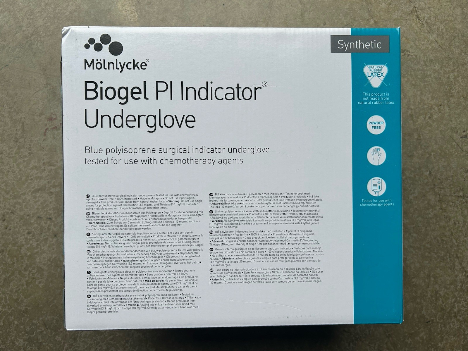 NEW 50 Pairs Molnlycke Biogel PI Indicator Underglove Size 6 Polyisoprene 41660
